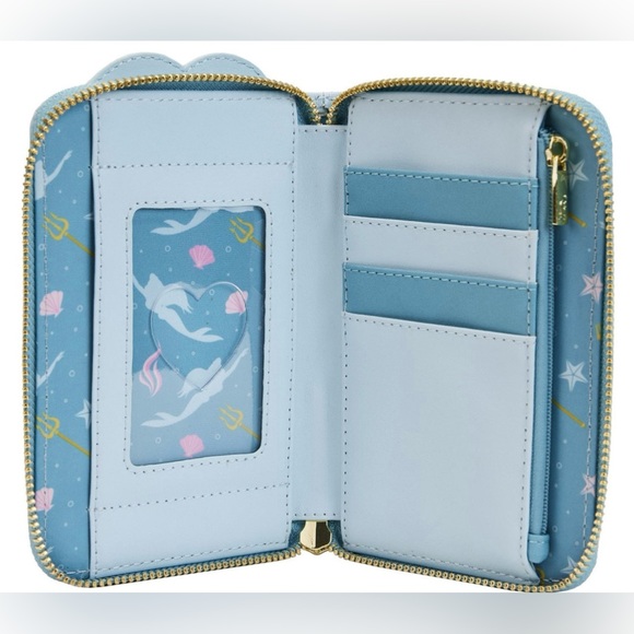NWT Loungefly Disney’s The Little Mermaid wedding cake zip around wallet - Picture 4 of 7